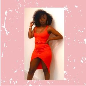 Extremely stretchy Fashion Nova Slit Dress